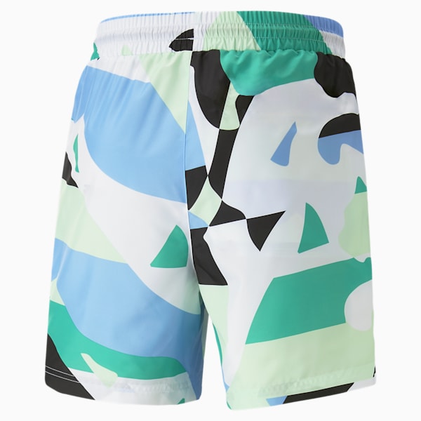 PUMA Worldwide All Over Print 6" Unisex Regular Fit Shorts, PUMA Black, extralarge-IND